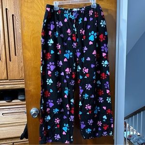 Women’s paw print pajama pants size 2xl
